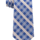 Tommy Hilfiger Men's Vermont Silk Blend Checkered Neck Tie Blue Size Regular
