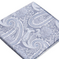 Ryan Seacrest Distinction Men's Wakefield Silk Paisley Pocket Square Gray  Size Regular