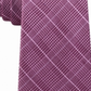 Michael Kors Men's Elijah Check Plaid Skinny Slim Silk Neck Tie Pink One Size