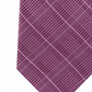 Michael Kors Men's Elijah Check Plaid Skinny Slim Silk Neck Tie Pink One Size