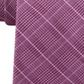 Michael Kors Men's Elijah Check Plaid Skinny Slim Silk Neck Tie Pink One Size