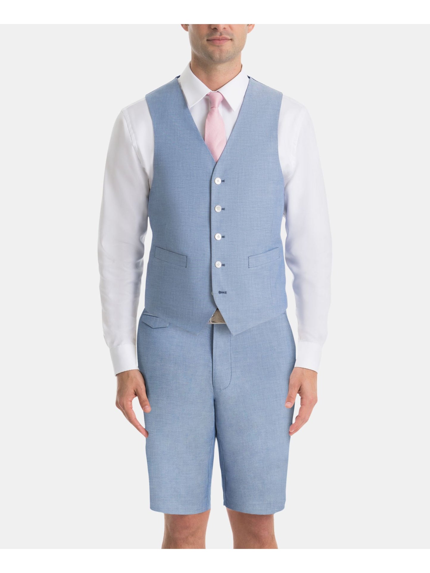 Ralph Lauren Men's UltraFlex Classic Fit Chambray Vest Blue Size XX-Large