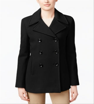 Calvin Klein Women's Wool Cashmere Blend Peacoat Black Size 4