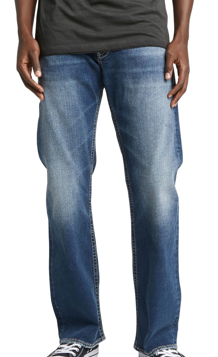 Silver Jeans Co. Men's Denim Zac Straight Pants and Jeans Blue Size 38X30