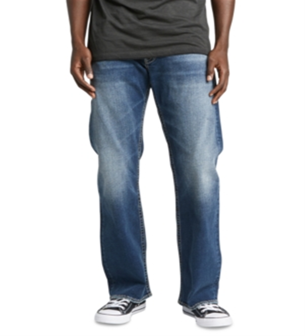 Silver Jeans Co. Men's Denim Zac Straight Pants and Jeans Blue Size 38X30