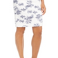 INC International Concepts Women's Printed Denim Dress White Size 16