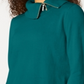 Karen Scott Women's Cotton Zip Neck Sweater Green Size X-Large