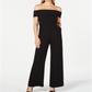 Calvin Klein Women's Off the Shoulder Jumpsuit Black Size 12