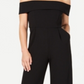 Calvin Klein Women's Off the Shoulder Jumpsuit Black Size 12