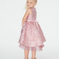 Rare Editions Little Girl's Brocade Fit & Flare Dress Pink Size 5