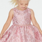 Rare Editions Little Girl's Brocade Fit & Flare Dress Pink Size 5