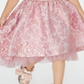 Rare Editions Little Girl's Brocade Fit & Flare Dress Pink Size 5