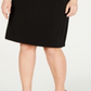JM Collection Women's Plus Convertible Sheath Dress Black Size 2X