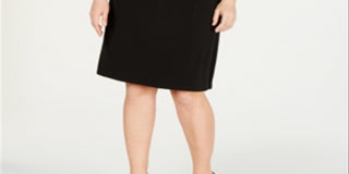 JM Collection Women's Plus Convertible Sheath Dress Black Size 2X