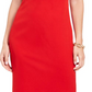 Vince Camuto Women's Pleat Cap Sleeve Sheath Dress Red Size 2