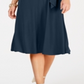 Charter Club Women's Belted Midi Dress Blue Size Petite XL