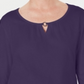 Karen Scott Women's Three-Quarter Sleeve Top Purple Size Large