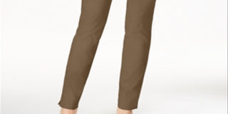 Charter Club Women's Slim Leg Pants Brown Size 16 Petite