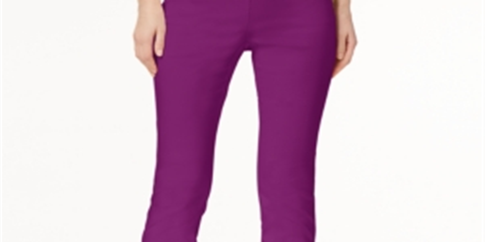 Alfani Women's Tummy Control Pull on Skinny Pants  &  Short  Fuchsia Size 0 Petite