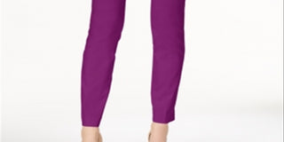 Alfani Women's Tummy Control Pull on Skinny Pants  &  Short  Fuchsia Size 0 Petite