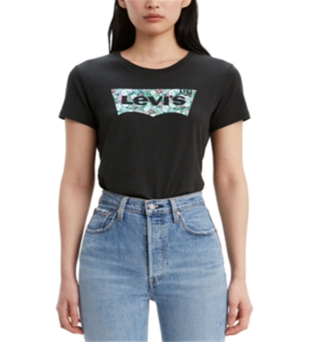 Levi's Women's Batwing the Perfect T-Shirt Black Size M