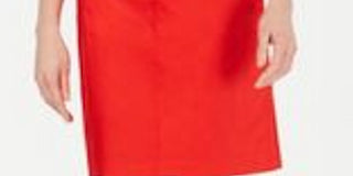 Charter Club Women's Short a Line Wear to Work Skort Red Size 16