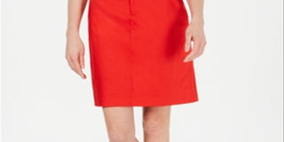 Charter Club Women's Short a Line Wear to Work Skort Red Size 16