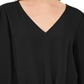 INC International Concepts Women's Tie Hem Top Black Size  Petite S
