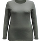 Style & Co Women's Long Sleeve Top Green Size Small