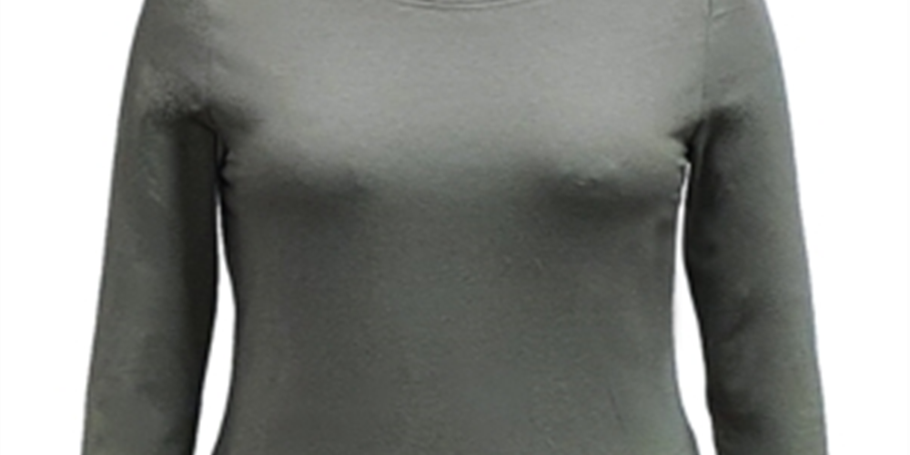 Style & Co Women's Long Sleeve Top Green Size Small