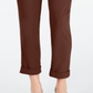 INC International Concepts Women's Paperbag Tapered Leg Pants Brown Size 14