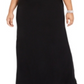 Adrianna Papell Women's Sleeveless Boat Neck Full Length Evening Sheath Dress Black Size 18