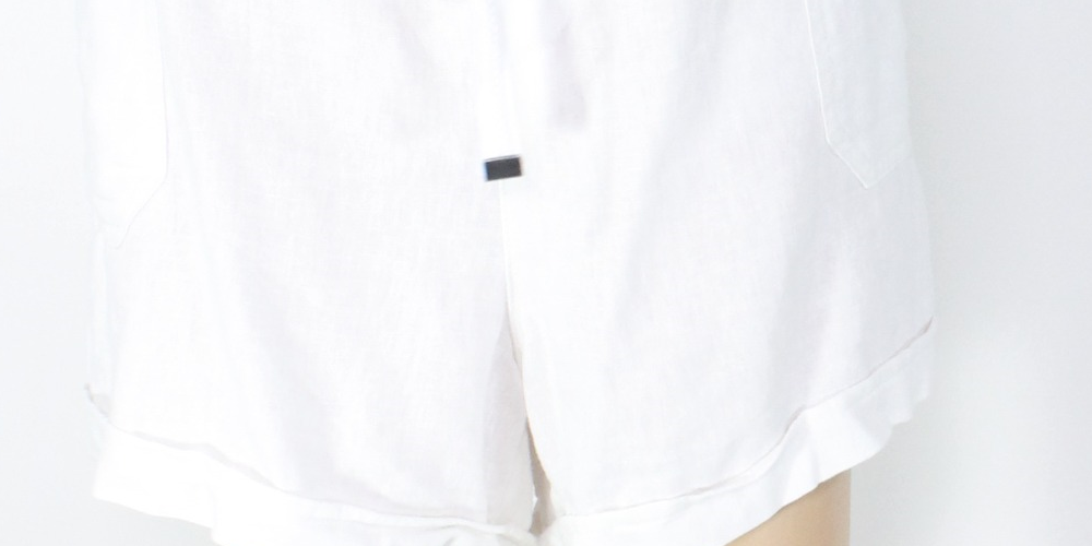 Style & Co Women's Shorts Mid Rise Drawstring White Size Small