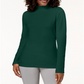 Karen Scott Women's Cotton Mock-Neck Top Green Size XX-Large