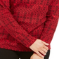 Karen Scott Women's Fair Isle Printed Turtleneck Top Red Size X-Small