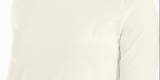 Charter Club Women's Supima Cotton Mock Neck Top White Size Medium