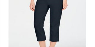 Charter Club Women's Pull on Capri Pants Deepest Blue Size 8 Petite