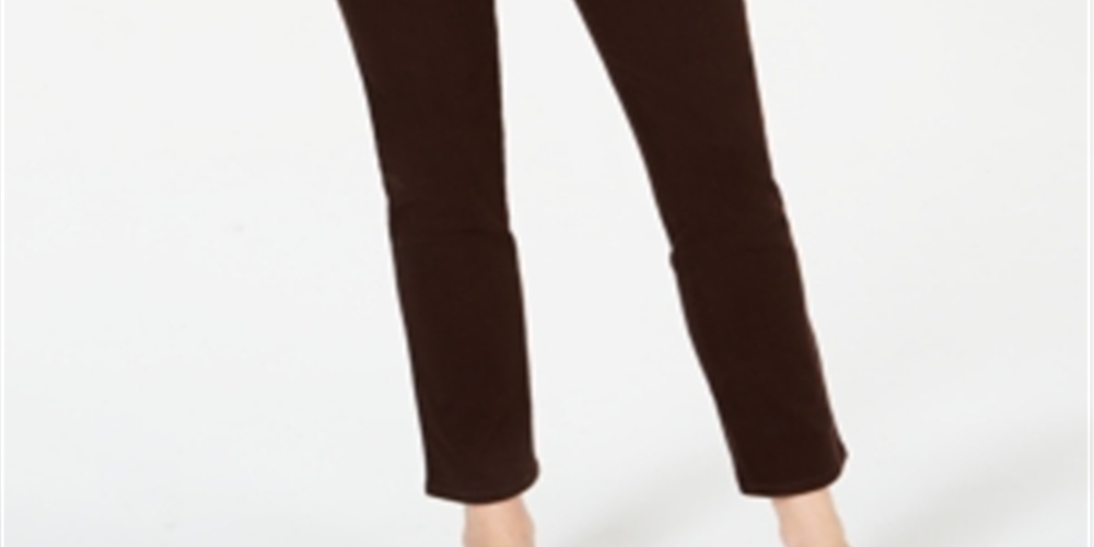 Style & Co Women's Tummy Control Slim Leg Jeans Brown Size 16 S