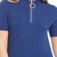 Calvin Klein Women's Mock Neck Top Blue Size X-Small