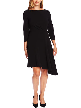 Vince Camuto Women's Asymmetric a Line Cocktail Dress Black Size 8