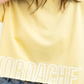 Jordache Women's Kimberly Cotton Cropped Logo T-Shirt Yellow  Size M