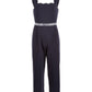 Monteau Big Girl's Embellished Jumpsuit Blue Size Medium
