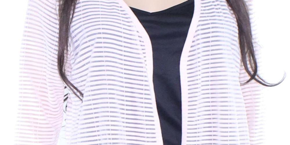 Alfani Women's Ottoman Striped Open-Front Cardigan Sweater Pink Size S