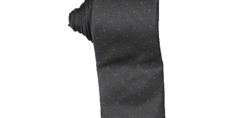 Calvin Klein Men's Sable Self tied Necktie Silver Size Regular