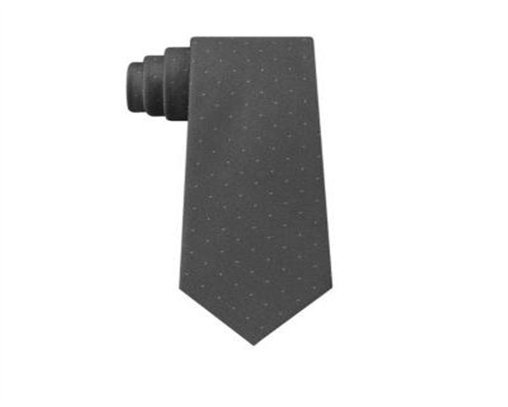 Calvin Klein Men's Sable Self tied Necktie Silver Size Regular