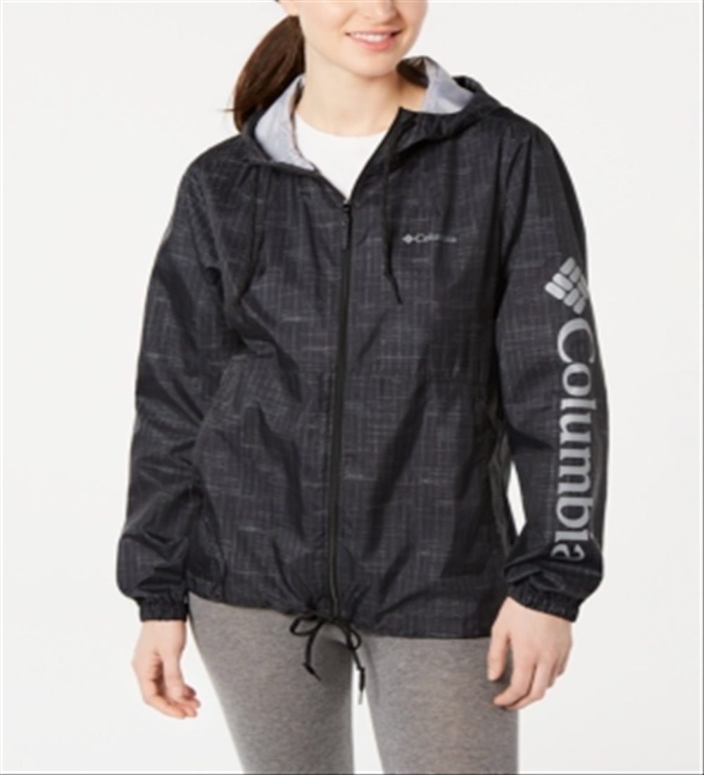 Columbia Women's Flash Forward Water Resistant Windbreaker Black Size Small
