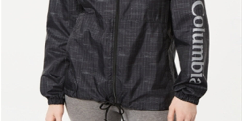 Columbia Women's Flash Forward Water Resistant Windbreaker Black Size Small