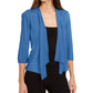 Alfani Women's 3/4 Sleeve Open Cardigan Top Blue Size Petite Small