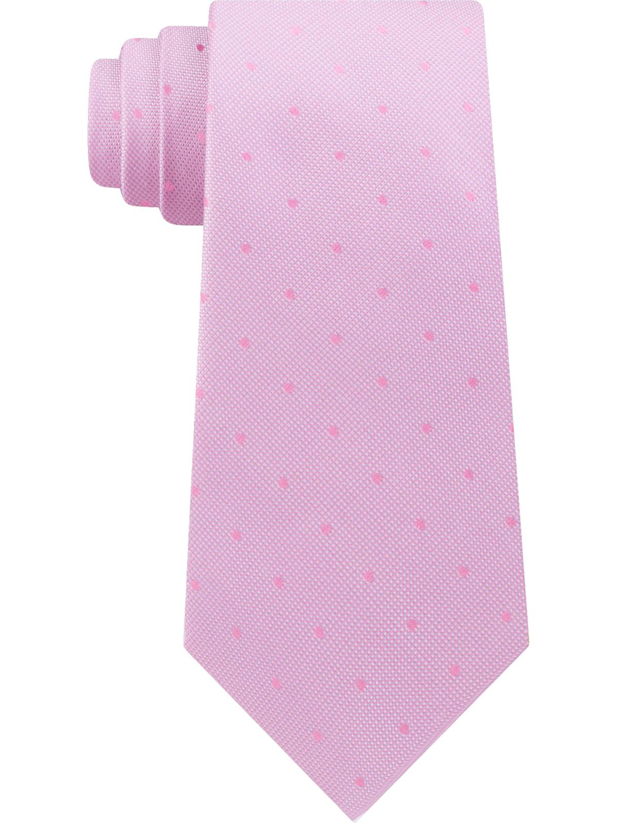 Calvin Klein Men's Silk Professional Neck Tie Pink Size Regular