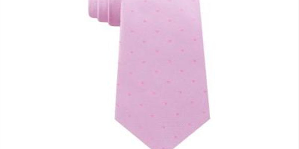 Calvin Klein Men's Silk Professional Neck Tie Pink Size Regular